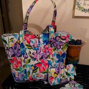 Vera Bradley total wallet and checkbook